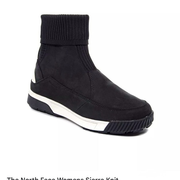 The North Face Shoes - The North Face Black Sierra Knit Boots